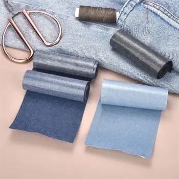 牛仔布熨燙貼片 牛仔布修補補助服裝自黏熨燙貼片 兒童成人適用 10 最佳銷售 牛仔褲補丁 - №6