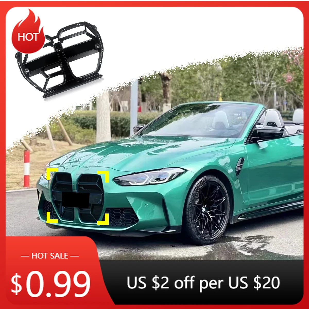 

Для BMW M3 M4 F80 F81 F82 F83 2013 2014 2015 2016 2017 2018 Автомобильный передний бампер Воздухозаборная решетка Передний декоративный комплект кузова