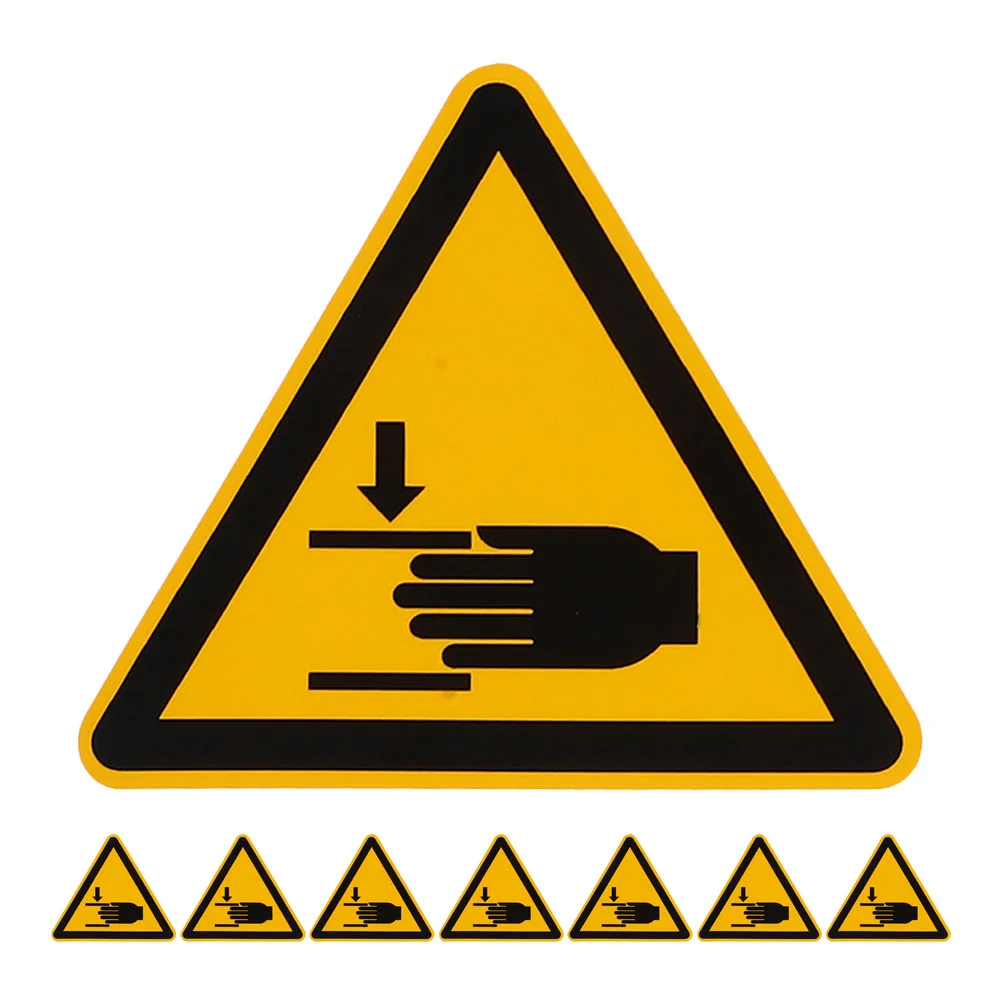 Safety Warning Labels Nail Stickers Electrical Hand Self-adhesive Vinyl Machinery