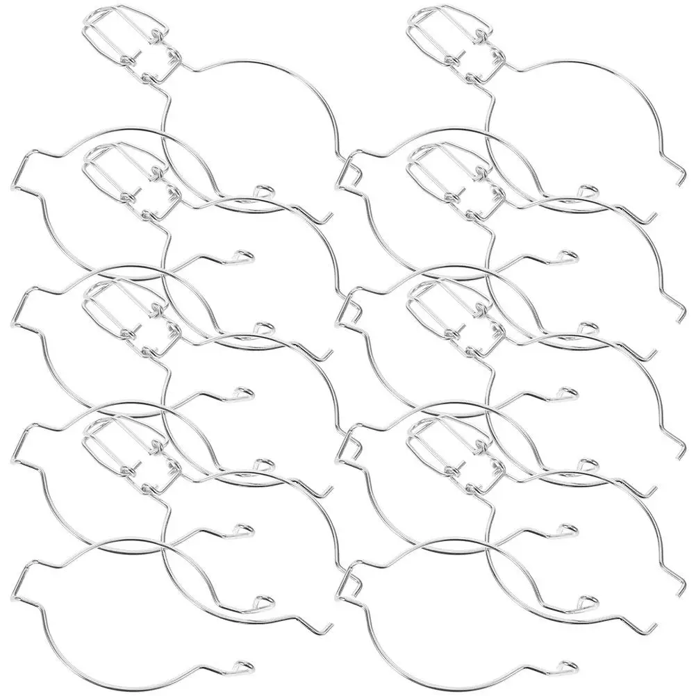 15Pcs Stainless Steel Jar Wire Hangers with Firm Spring Lock for Glass Jars Versatile Canning Sealing Storage Freshness