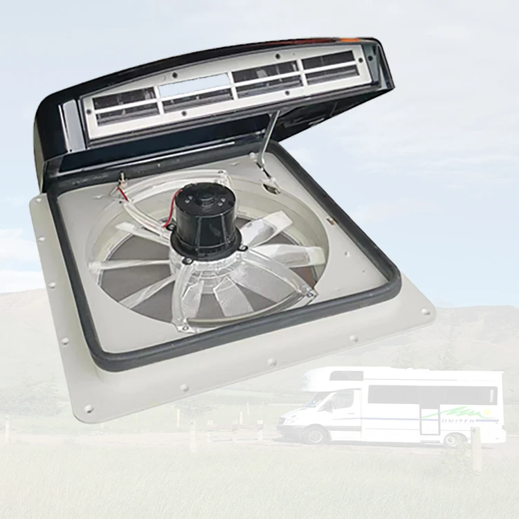 

Best Seller 400*400mm RV Roof Hatch Manual Caravan Roof Vent Rear Wing Camper Accessory RV Skylight