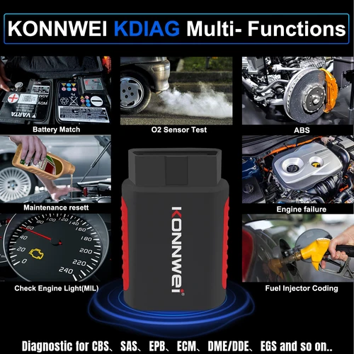 Imagen 2 del producto KONNWEI KDIAG sistema completo escáner automático reinicio SAS EPB servicio ECU programador OBD OBD2 herramienta de diagnóstico de coche pk Thinkdiag MINI