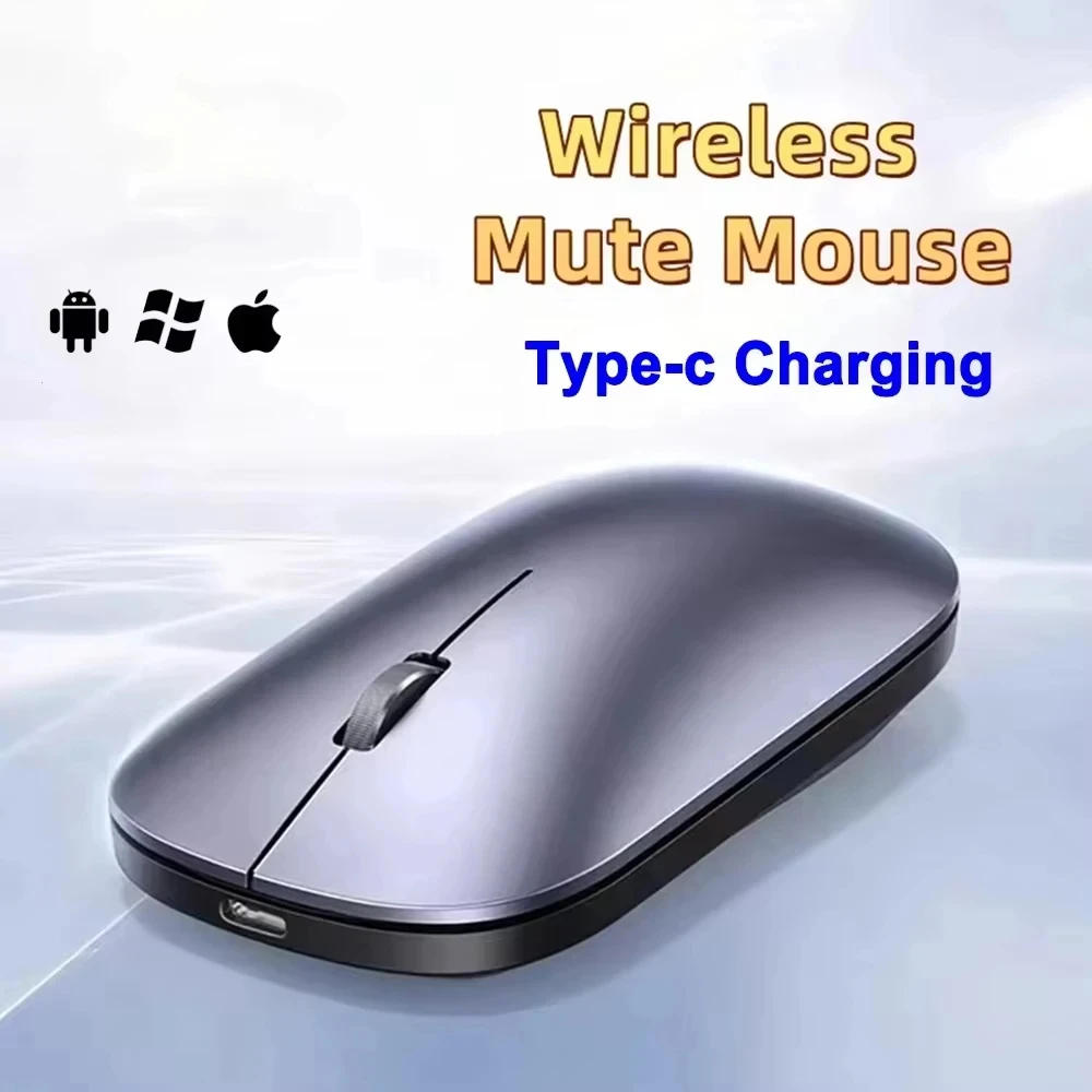 2026 Wireless Bluetooth Mouse 2.4G Dual Mode Type-C Charging Silent Ergonomic Portable Laptop Office Gaming Universal Mouse