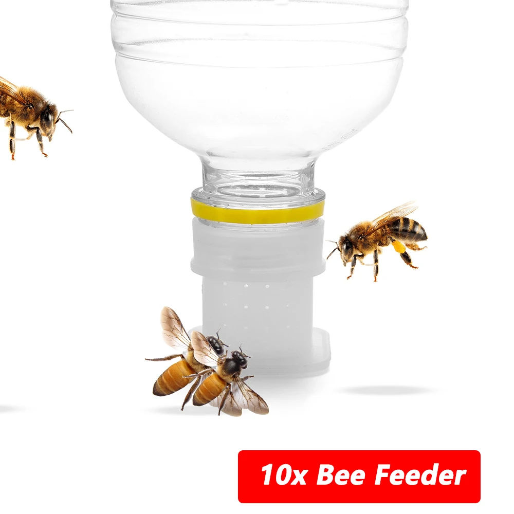 10pcs Beekeeping Bee Feeders Honey Bee Drinking Water Tools Anti Drowning Bee Watering Equipment Plastic Beekeeping Supplies