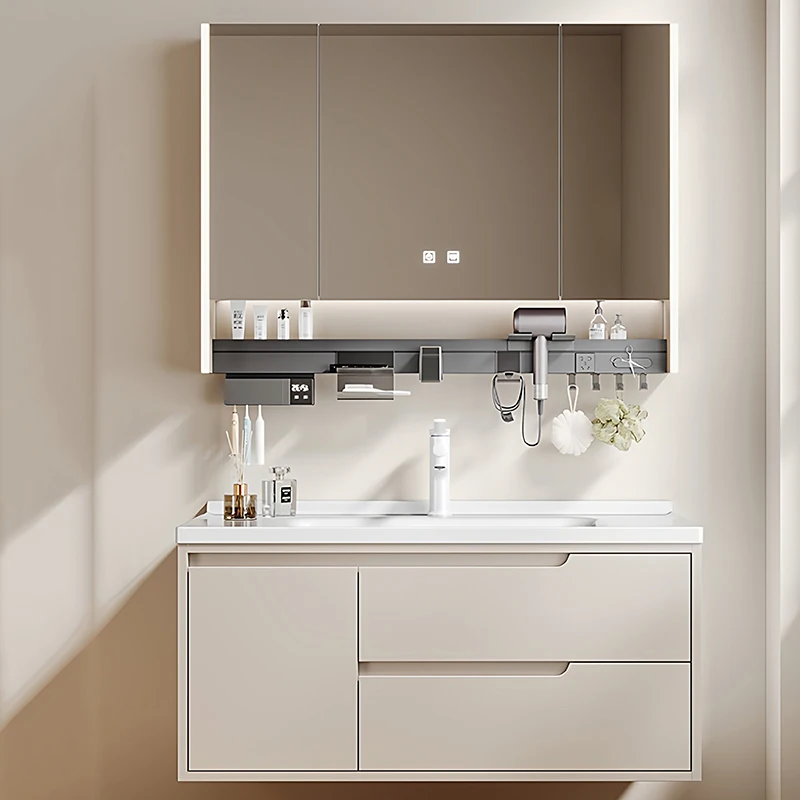 Interior Fashion Bathroom Cabinet Organizer Storage Disinfecting Partitions Safe Cupboard Sink Colchones Space Saving Furniture