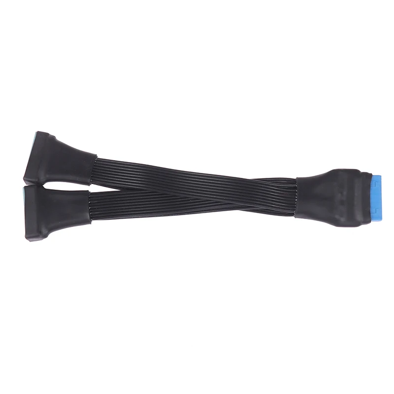 Cabo Divisor de Extensão USB 3.0 Motherboard, 19Pin, 20Pin, Adaptador de Cabeçalho Interno, 15cm, 1Pc, 1Pc