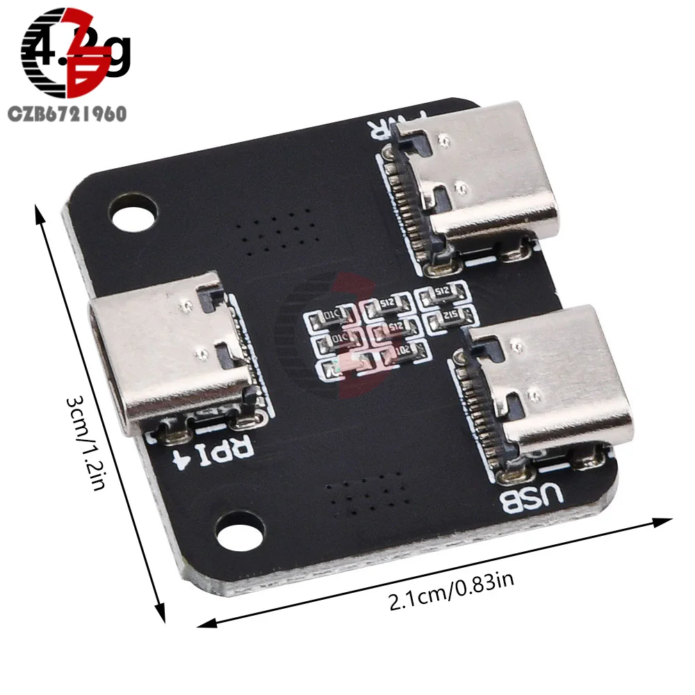 USB Power Splitter for Raspberry Pi BliKVM PiKVM KVM Type-c Interface Power Distributor for Raspberry Pie 4 Usb 1/2 Module