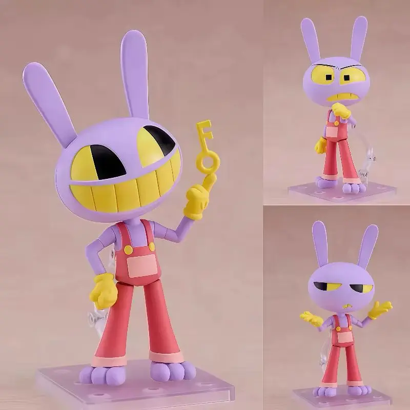 Figura de Ação Jax do Incrível Circo Digital, Anime, Chibi, com Cabeças e Mãos Intercambiáveis, Modelo em PVC, Brinquedo Colecionável para Mesa, Presente