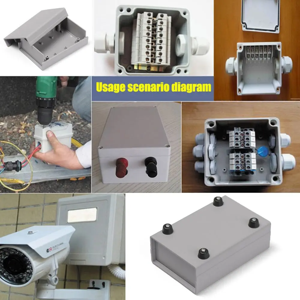 

Plastic Waterproof White DIY Housing Instrument Case Plastic Electronic Project Box Electric Supplies