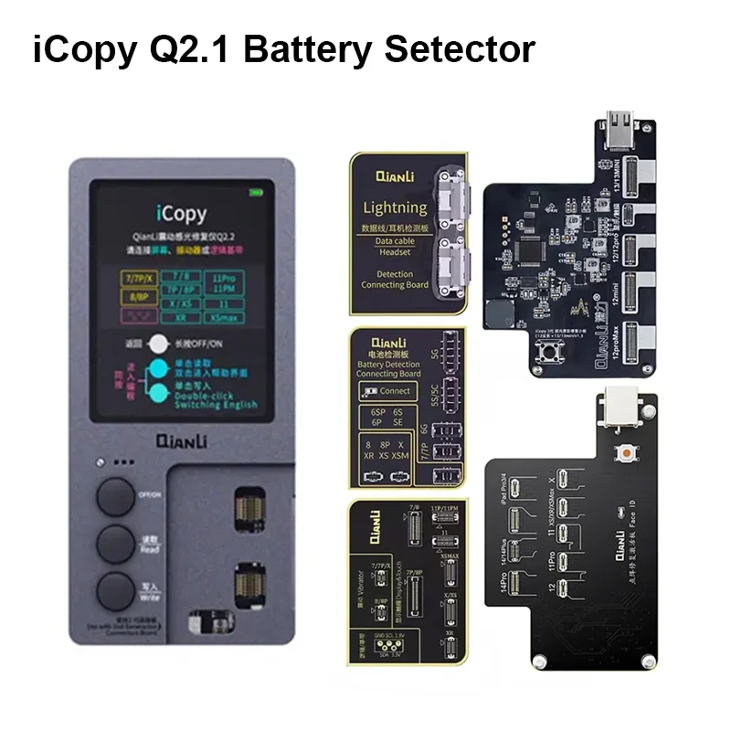 Qianli ICopy Plus 2.2 Programmer With Battery Board Power Flex Cable Ture Tone Repair for Phone7-13 PM Touch Repair