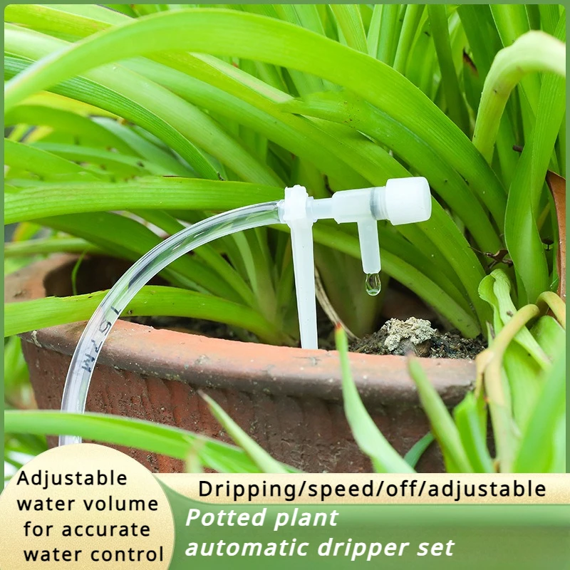 Garden Automatic Watering Set Adjustable Dripping Balcony Garden Potted Flower Pot Watering System Timed Drip Irrigation System