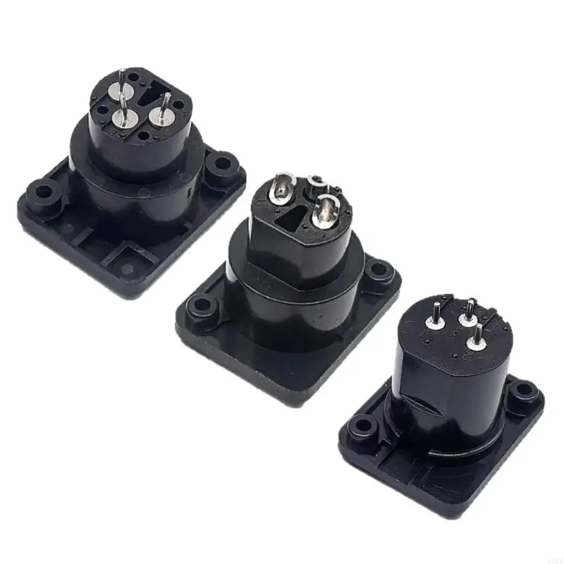 

103F 3Pin XLR Adapter ABS Plastic Alloy Shell Straight Terminal Panel Mount Connector For Live Event Auditory Systems