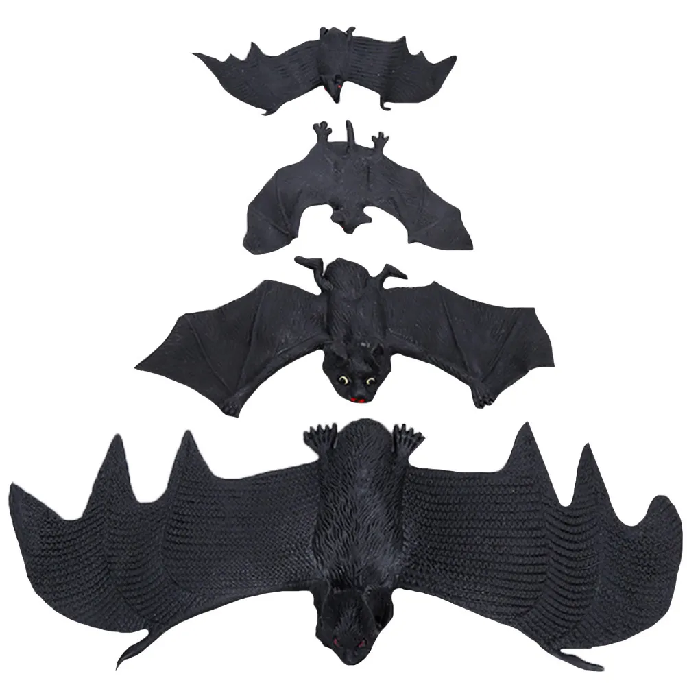 

4Pcs Simulation Bat Halloween Halloween Prank Props Haunted House Festival Decorations Prank Props Haunted House Prop