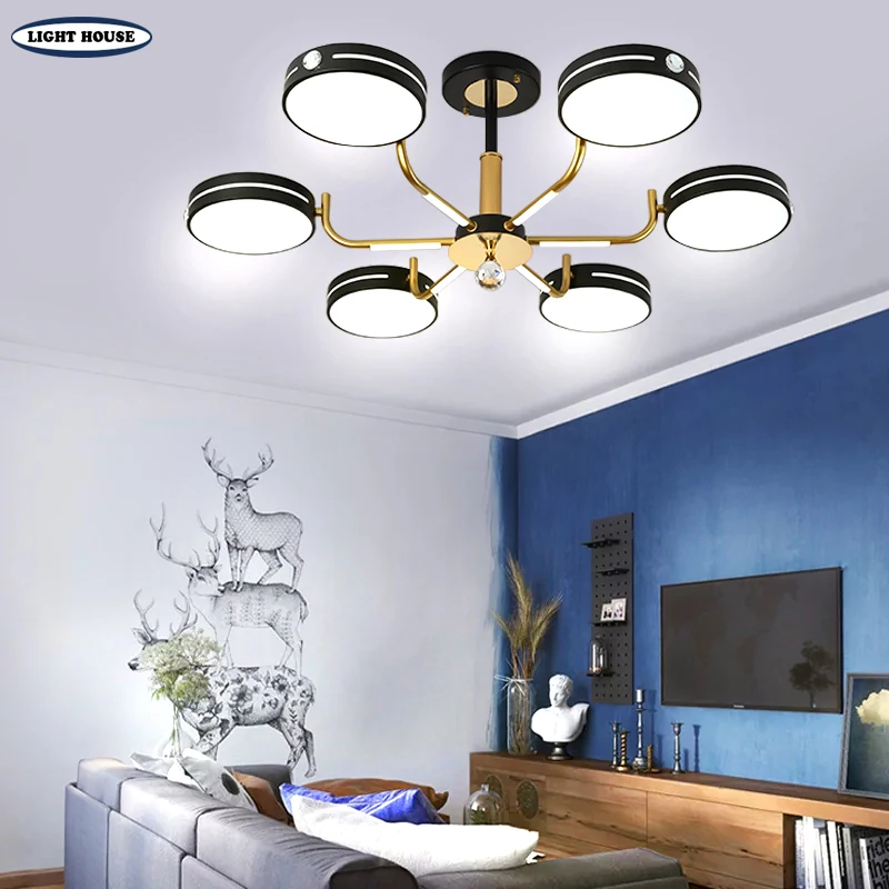 

Modern minimalist ceiling lamp living room ceiling lamp bedroom restaurant hotel corridor crystal LED lamp home new lamp Daquan