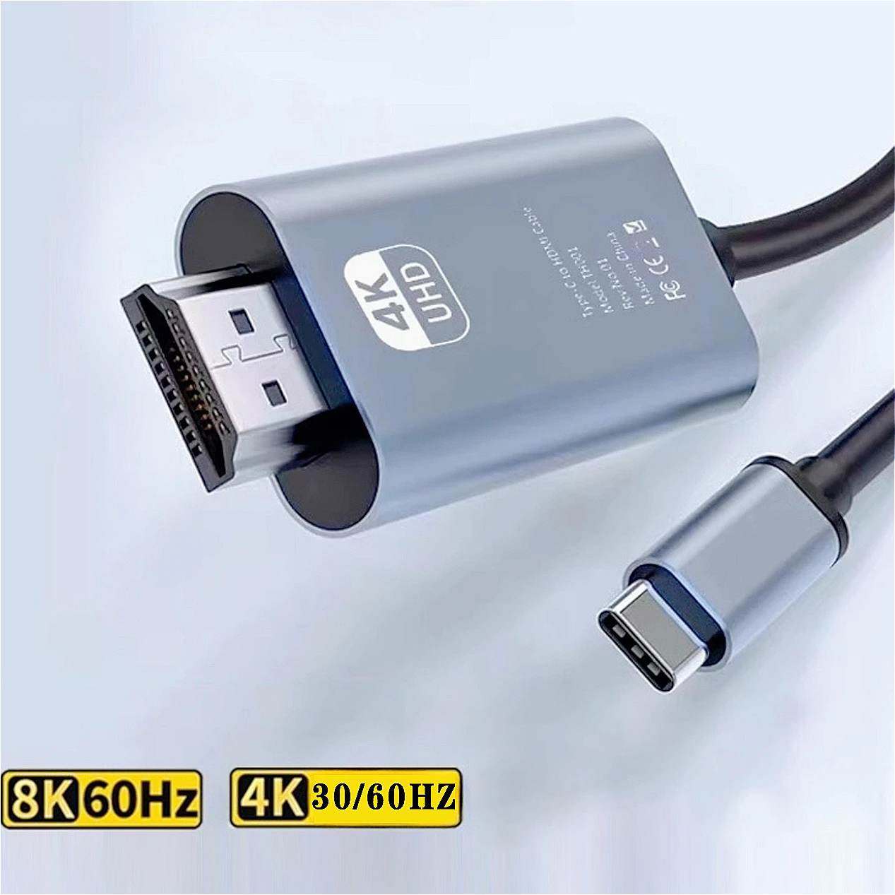 USB C to HDMI Cable 4K@60hz/30hz Type-C to HDMI Cable Ultra High Speed Adapter Cable For HUAWEI Xiaomi Smartphone Tablet