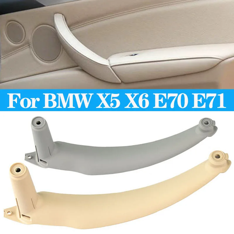 

Car Interior Left Right Door Pull Handle Inside Cover Panel Trim Armrest Replacement Bracket For BMW X5 X6 E70 E71 E72 2007-2013