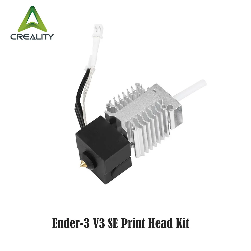 Creality 3D Ender-3 V3 SE Print Head Kit Black Heater Block Hose AL6063 Stainless Steel Throat High Temperature