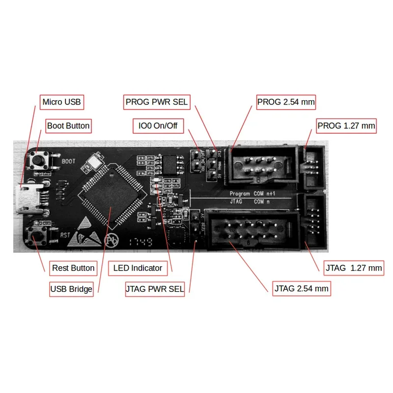 ESP-Prog JTAG In-Debugger Program Downloader Serial Communication
