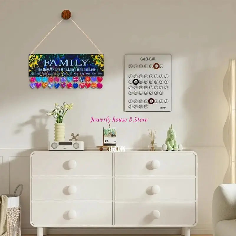 قوالب تقويم الراتنج قوالب زينة معلقة مقاومة للماء قالب قلادة من راتنج الإيبوكسي مناسب لعرض المنتج #3