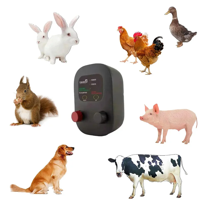 0.5 Joules Electric Fence Energizer For Farm Pouletry Sheep Cattle Wild Animal 8KV Led Light Electric Fence Voltage Fault Tester