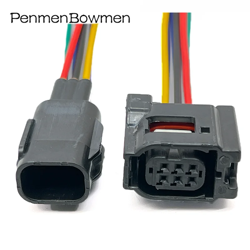 1 Pc Sumitomo 6 Pin Auto Reversing Radar Probe Plug Wiring Harness Connector 12382 6189-1142 6189-7042 For Toyota RAV4 Corolla