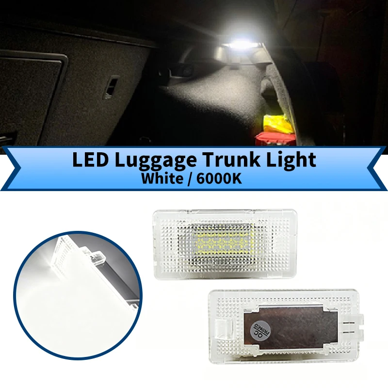 1/2PCS LED Luggage Trunk Lights for BMW 1 3 5 7 X Series/E60 M5 E61 E39 M5 E93 E90 E92 E46 E36 E82 E88 Footwell Glove Box Lamps