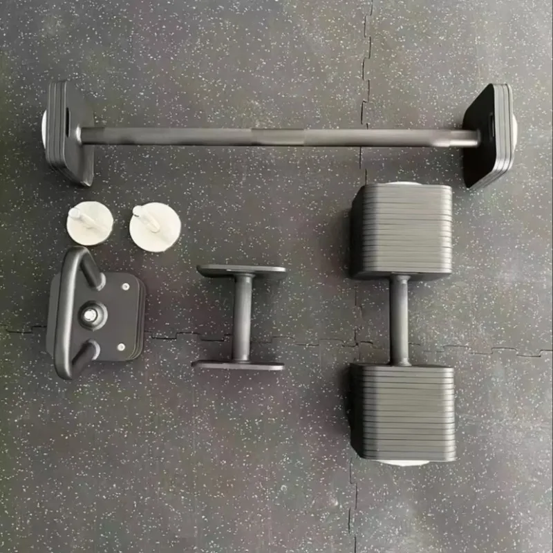 

Multi-Functional Adjustable Dumbbell Set - Includes Kettlebells & Barbell for Free Weight Training, Versatile Fitness Gear