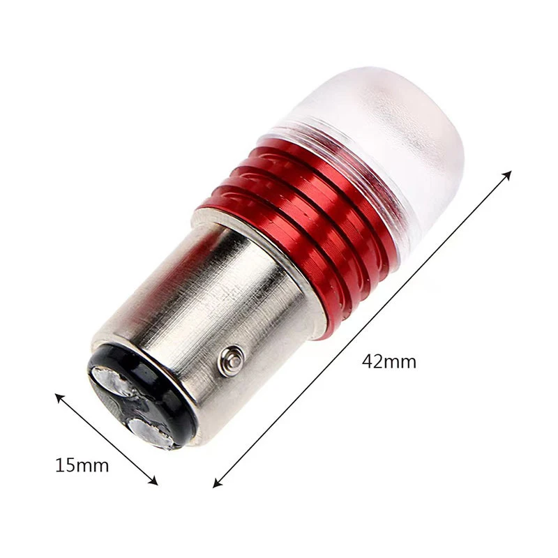 2pcs Strobe Flashing Motorcycle Car Tail Brake Light Projector Lamp Bulb Car Lights LED Light Motorcycle Accessories