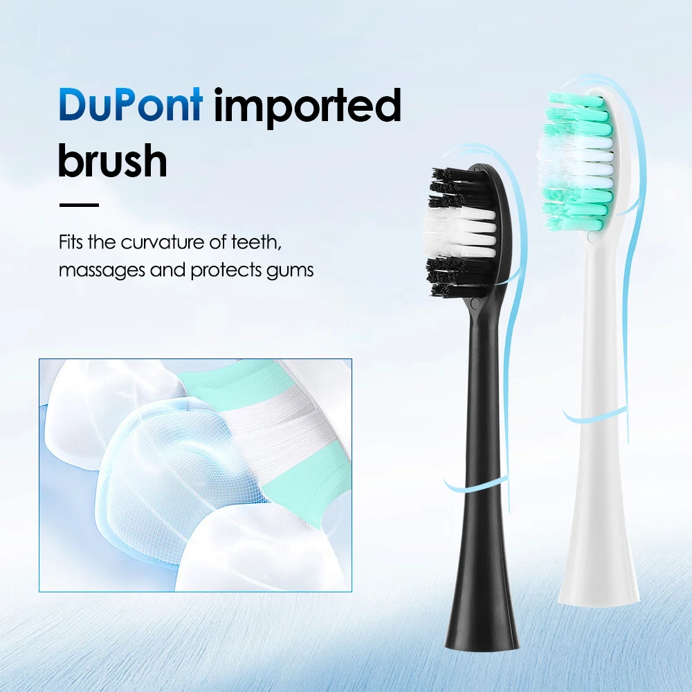 Cepillo de dientes eléctrico, 6 cabezales, cepillo de dientes eléctrico sónico con limpieza profunda de 31000VPM, 6 modos, resistente al agua, recargable para adultos