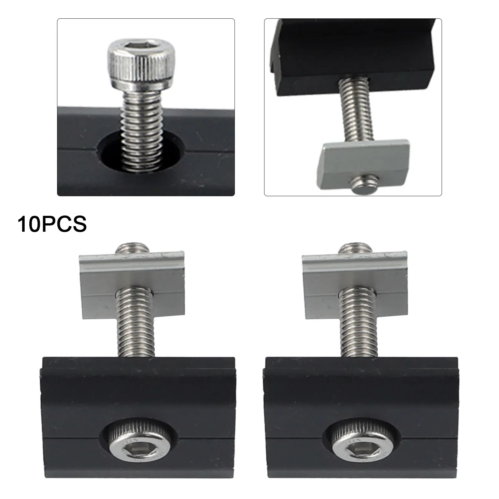 

Зажимы средние автомобильные, 10 шт., износостойкие, из алюминиевого сплава, для солнечных систем, 30 мм, 35 мм