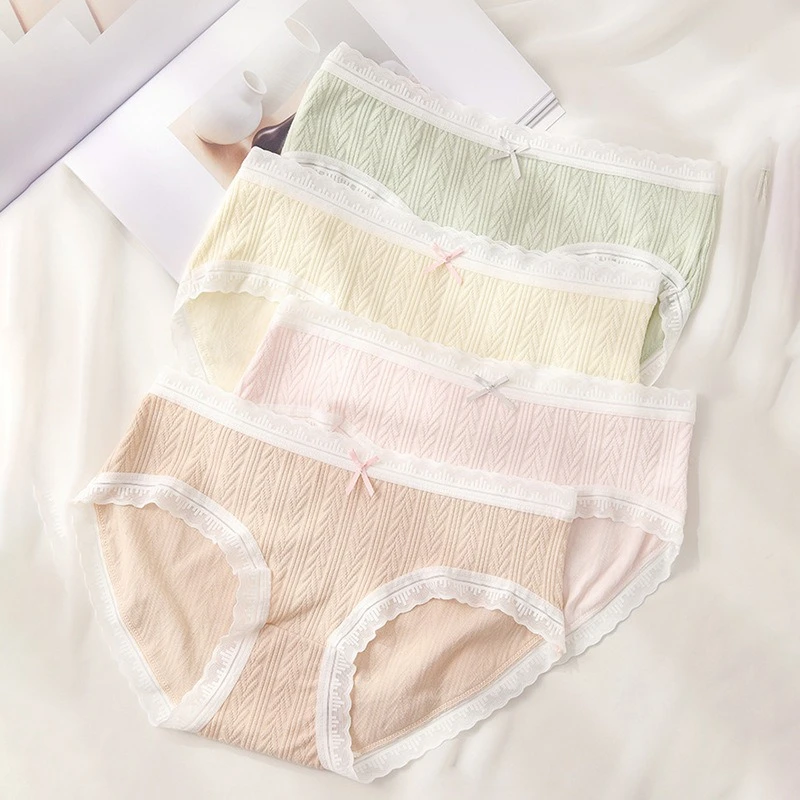 

Baby Cotton Panties Japanese Soft Comfortable Underwears Cream-colored Cute Sexy Lingerie Thin Girls Female Ladies Underpants