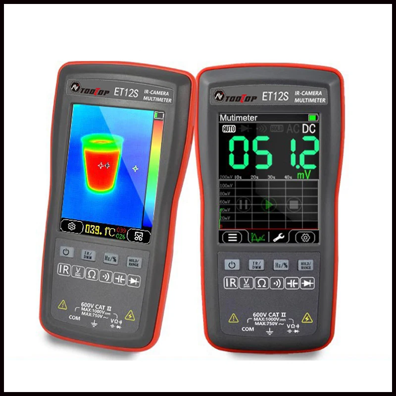 ET11S ET12S 2in1 Digital Thermal Imager Multimeter Thermal Imaging Pixel Multimetro Voltage Current Resistance Measurement