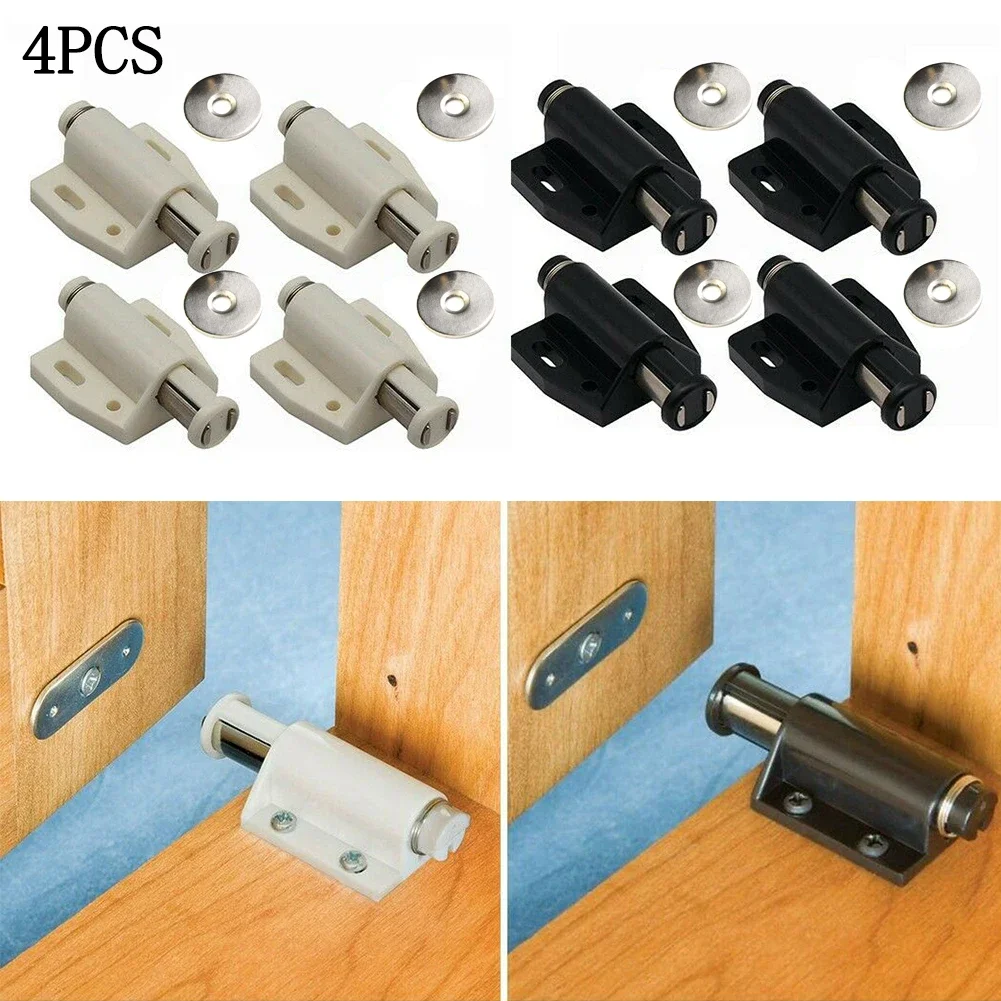Push To Open Touch Latch ABS Easy To Use Parts Cabinet Doors Cupboard Drawer Wardrobes  Accessories White/Black
