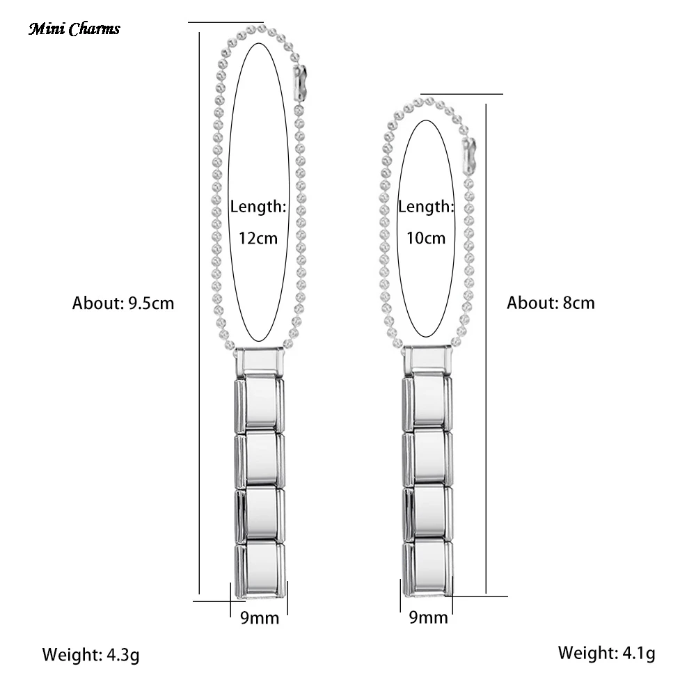 Neues Design Bunte Perlen Handykette Schlüsselanhänger Passend für 9mm Italienische Charms Edelstahl DIY Perlen Damen Herren Modeschmuck – Detail 3
