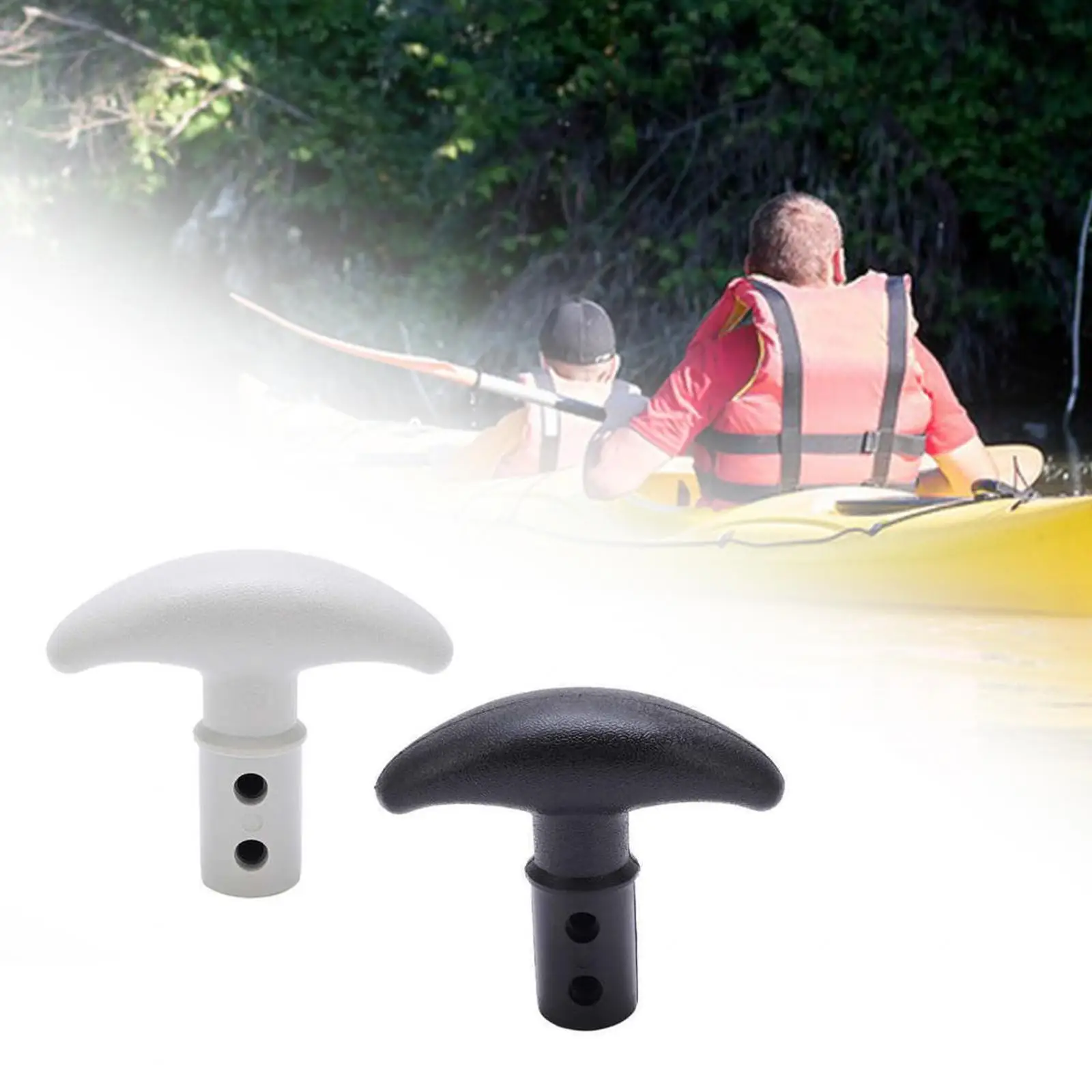 Kayak T Curved Paddle Handle Grip Compact Fine Craftsmanship Accessories Portable for Dinghy Canoeing Surfing Water Sports
