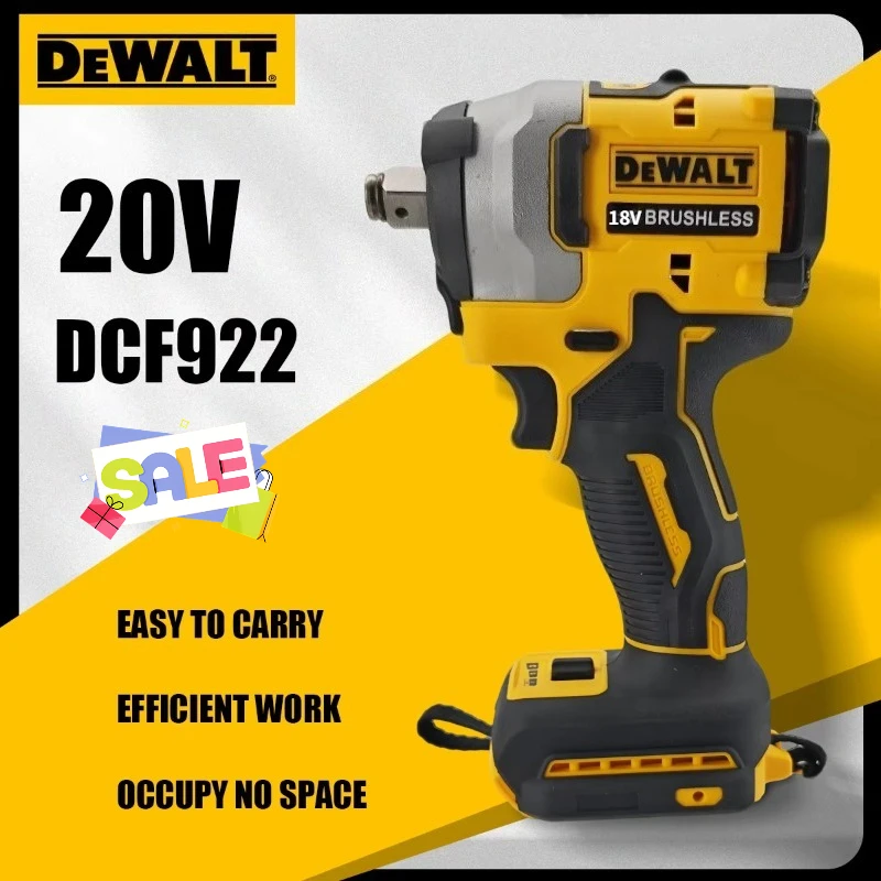 

DEWALT DCF922 Brushless Cordless Impact Wrench 20V Large Torque Variable Speed Electric Driver Rechargeable Tools