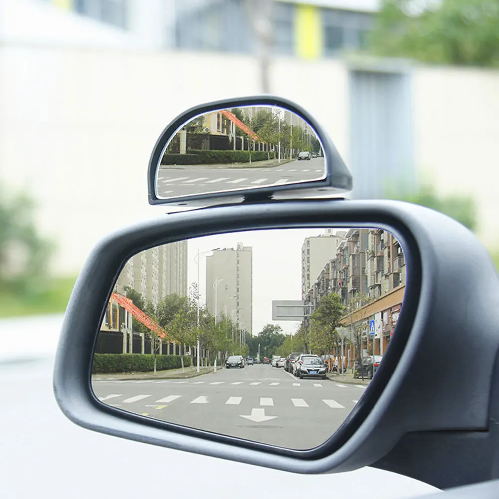 Convex Car Blind Spot Mirror 360 Degree Rotating Wide Angle Rearview Mirror Reversing Auxiliary Safety Accessory for Vehicles