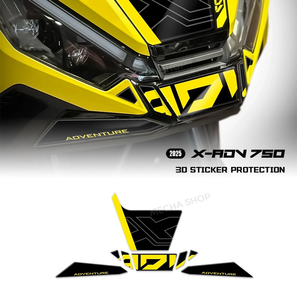 XADV 750 2025 Accessories Motorcycle Front Sticker Kit 3D Gel Epoxy Resin Stickers For X-ADV 750 2025