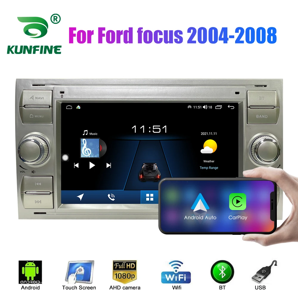 

2 Din Android Car Radio For Ford focus 2004-2008 Car Stereo Automotive Multimedia Video DVD Player GPS Navigation Carplay