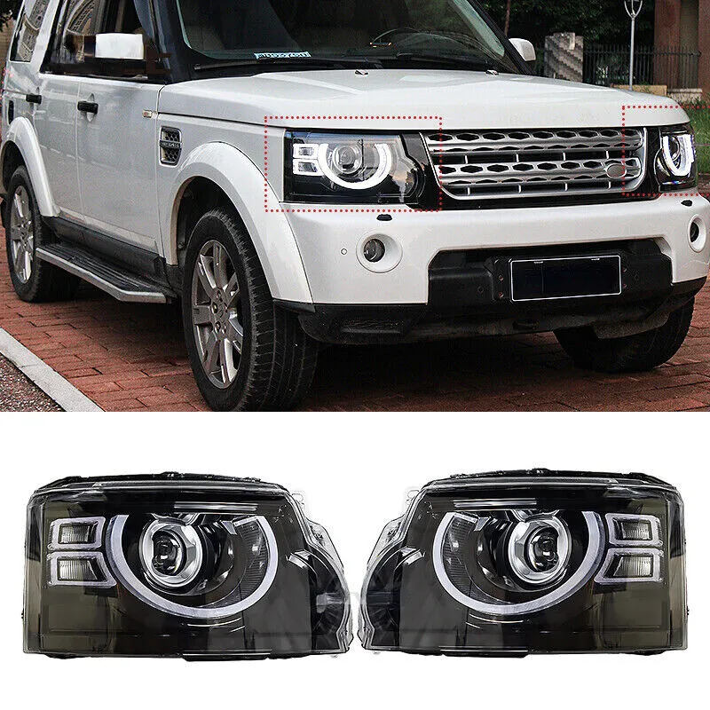 

Для Land Rover Discovery LR4 2010-2016 пара светодиодных передних фар в сборе