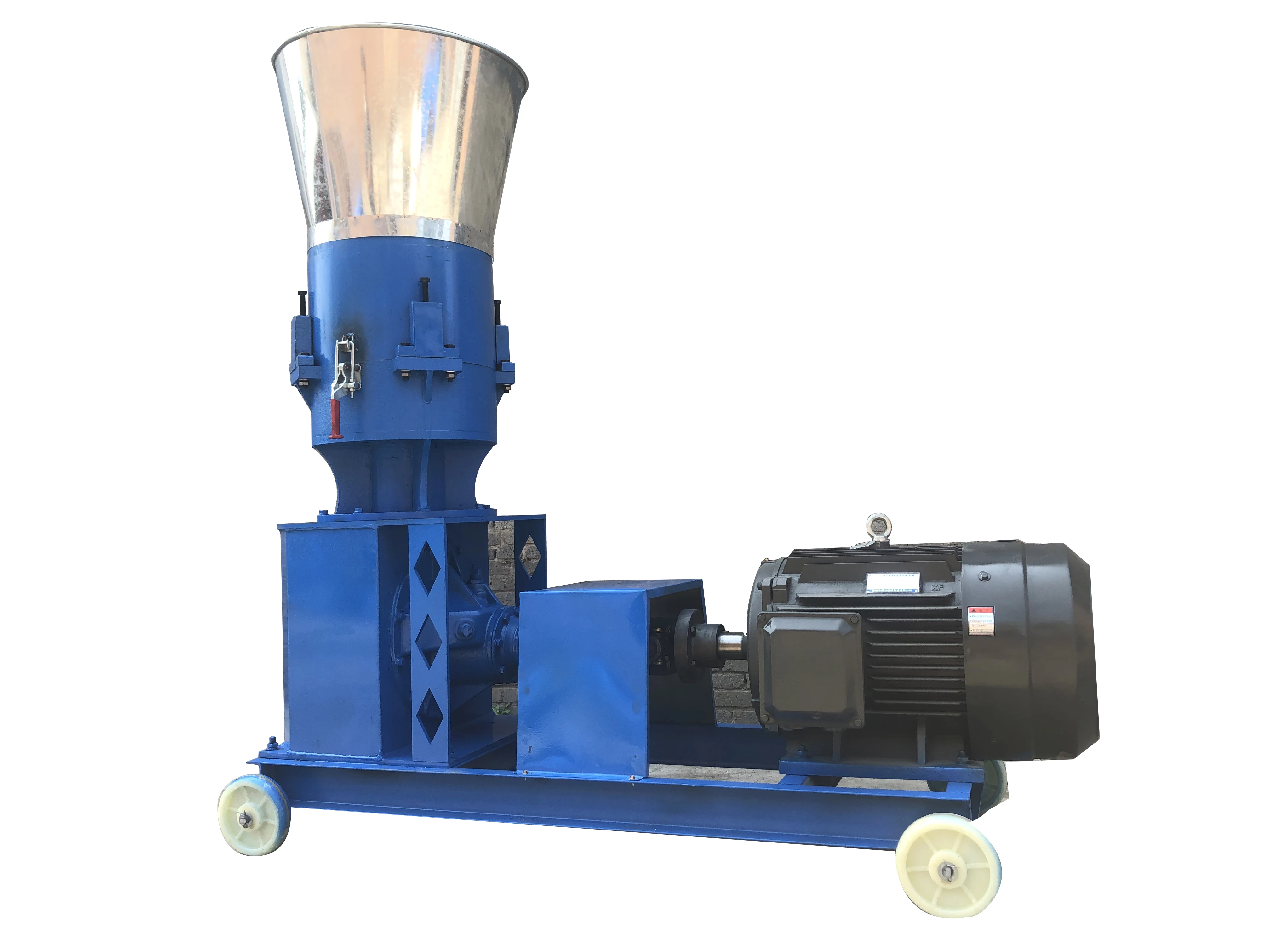 Máquina para fabricar pellets de alimentación de troquel plano