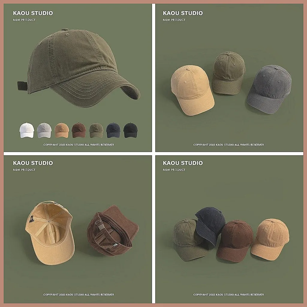 

Korean Style Baseball Cap for Men & Women, Soft Top Curved Brim, Casual Solid Color Peaked Cap for All Occasions
