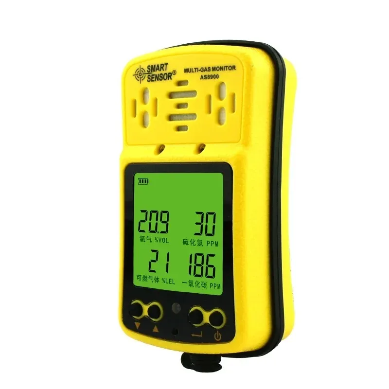 stable AS8900 four in one gas detector toxic and harmful carbon monoxide hydrogen sulfide concentration alarm