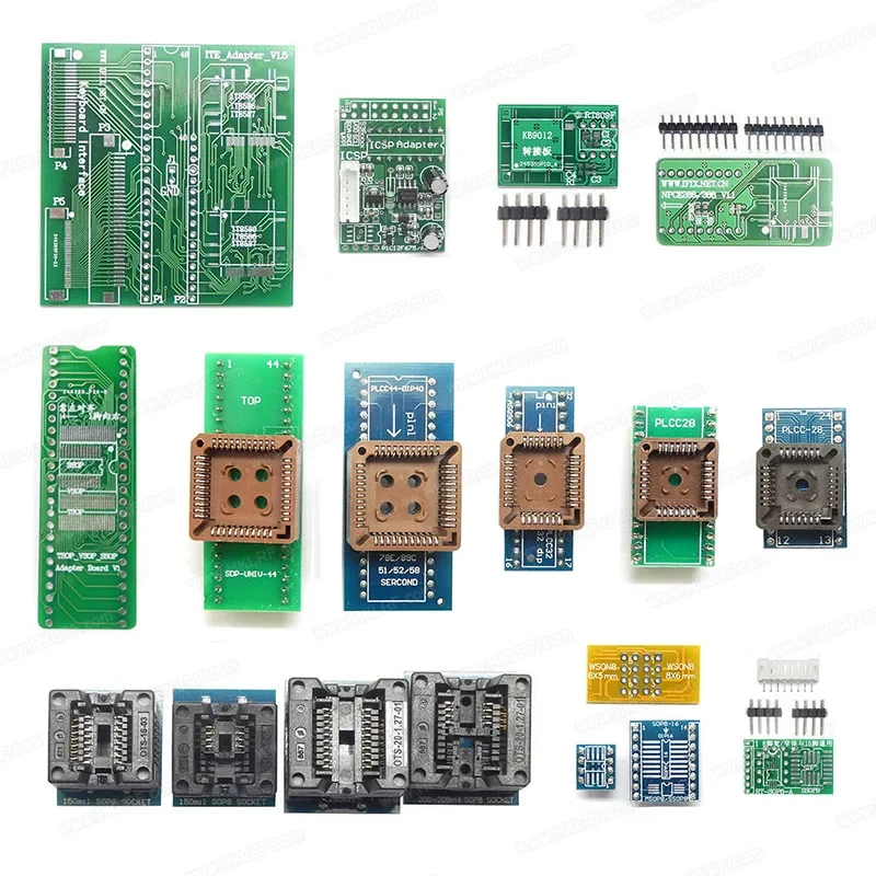 مبرمج RT809H أصلي مع 100 لوحة محول مبرمج EPROM FLASH Universal