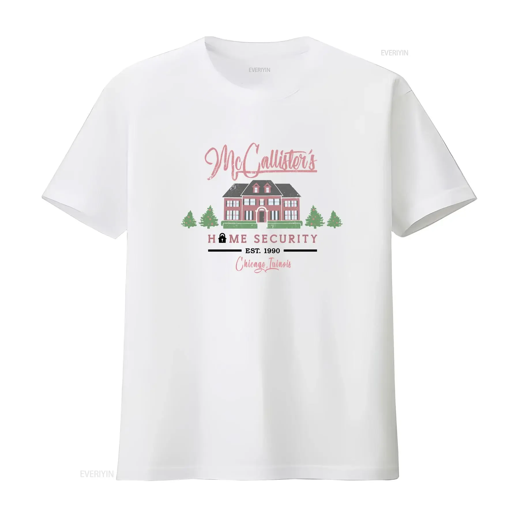 Home Alone McCallister's Security Christmas Movie Premium T Shirt vintage Washed Soft Versatile homme Top For Everyday Wear