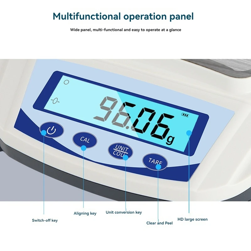 1000G/0.01G Hoge Nauwkeurigheid Elektrische Weegschalen Digitale Lcd Elektrische Balans Schaal Voor Voedingsmiddelen Sieraden Weeggereedschap