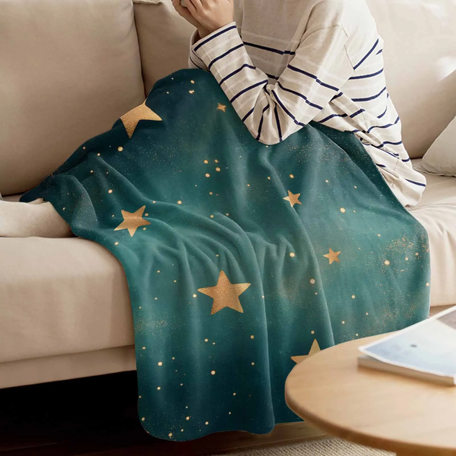 

Gorgeous Dream Starry Sky Throws Blankets for Sofa Bed Winter Soft Plush Warm Sofa Throw Blanket Holiday Gifts