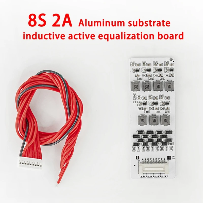 Placa balanceadora ativa 8s 1.2a lifepo4 lipo li-ion bateria de lítio módulo equalizador de transferência de energia versão indutiva