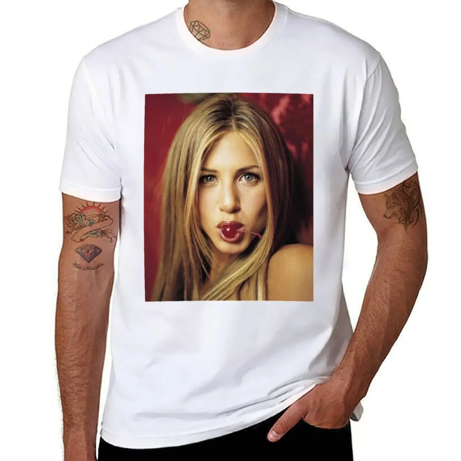 

JENNIFER ANISTON T-Shirt essential t shirt t shirts for man cotton T-Shirt