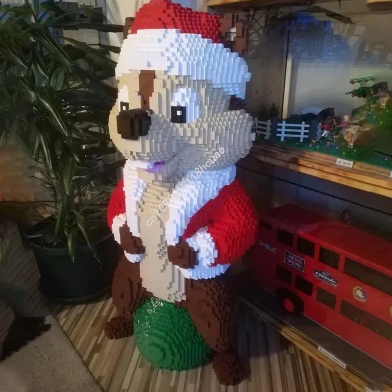 

12362 шт. MOC бурундук Рождественские каперы Скульптуры Строительные блоки Рождественский подарок Детские игрушки для тренировки мелкой моторики Fine moveme